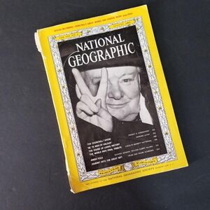 National Geographic August 1965 Winston Churchill Tribute Vol 128 No 2 Vintage
